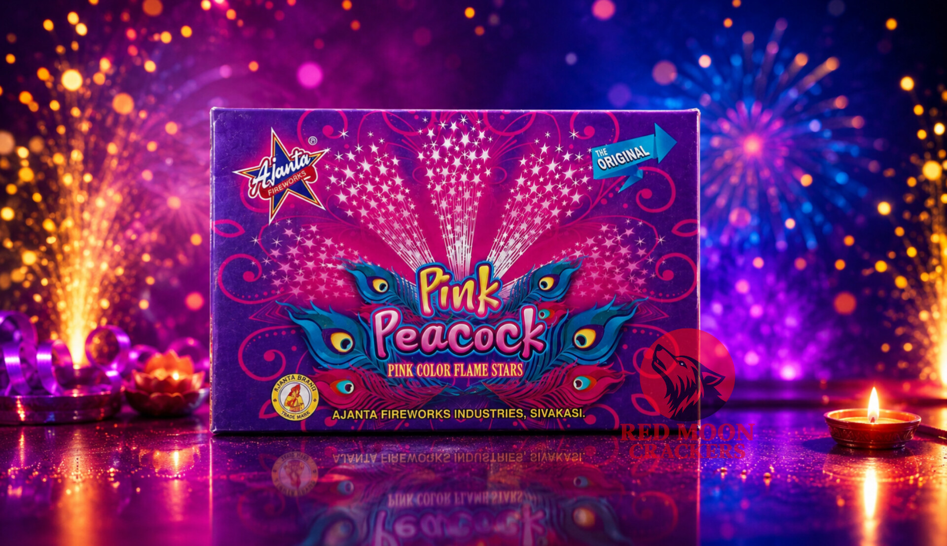 5 OUT PINK PEACOCK