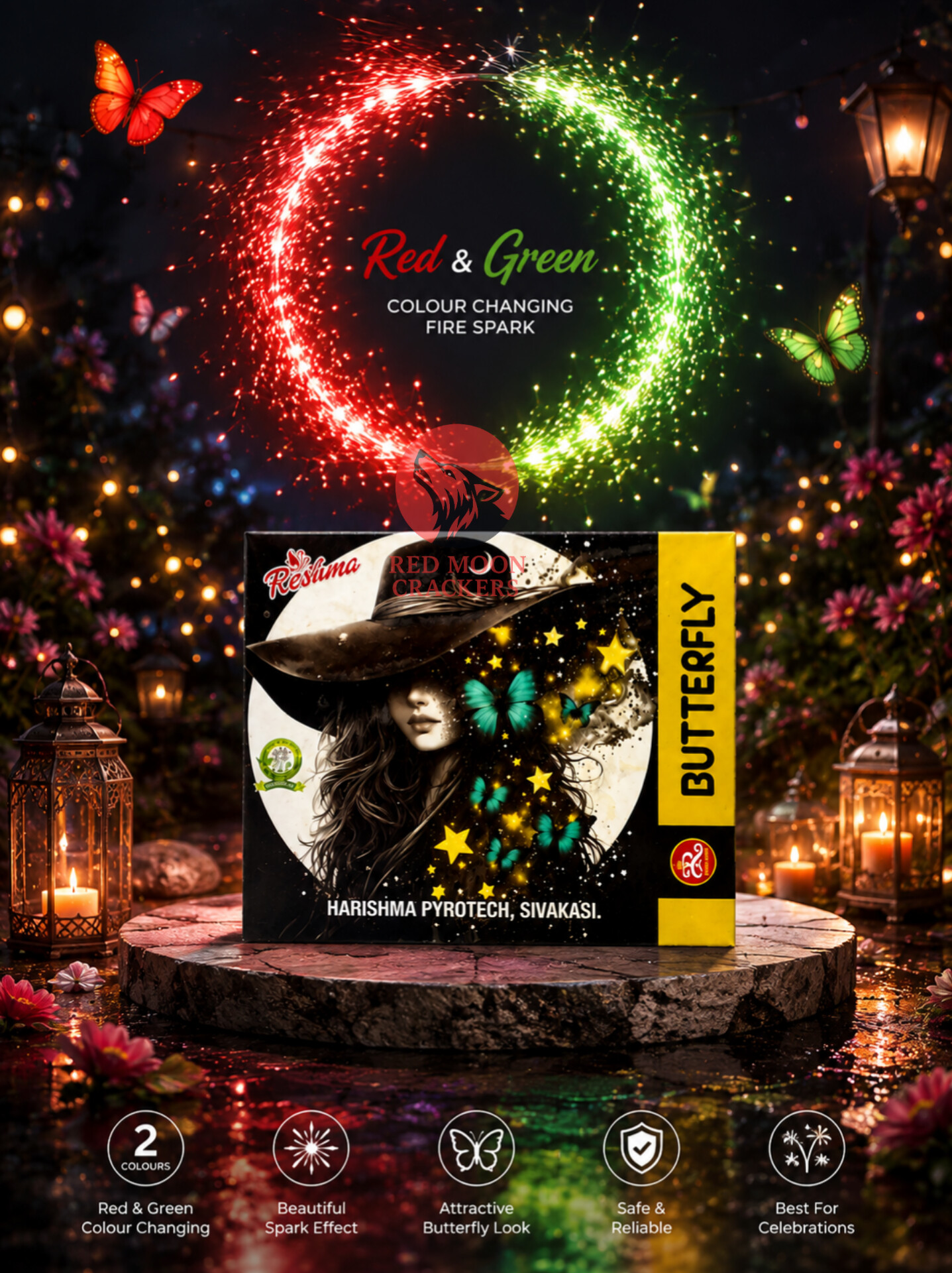 BUTTERFLY (TRI COLOR)
