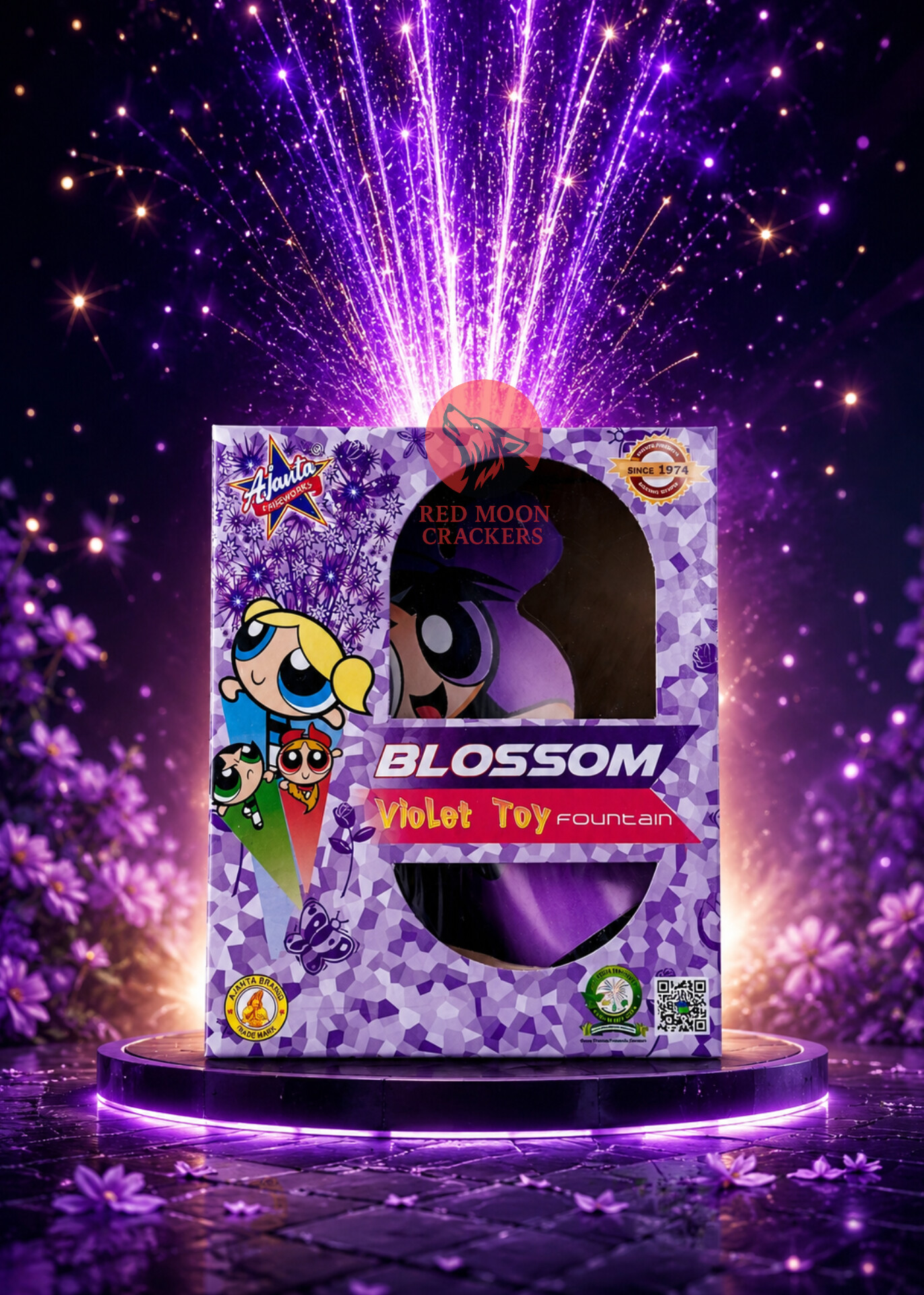 BLOSSOM Violet Colour Fountain
