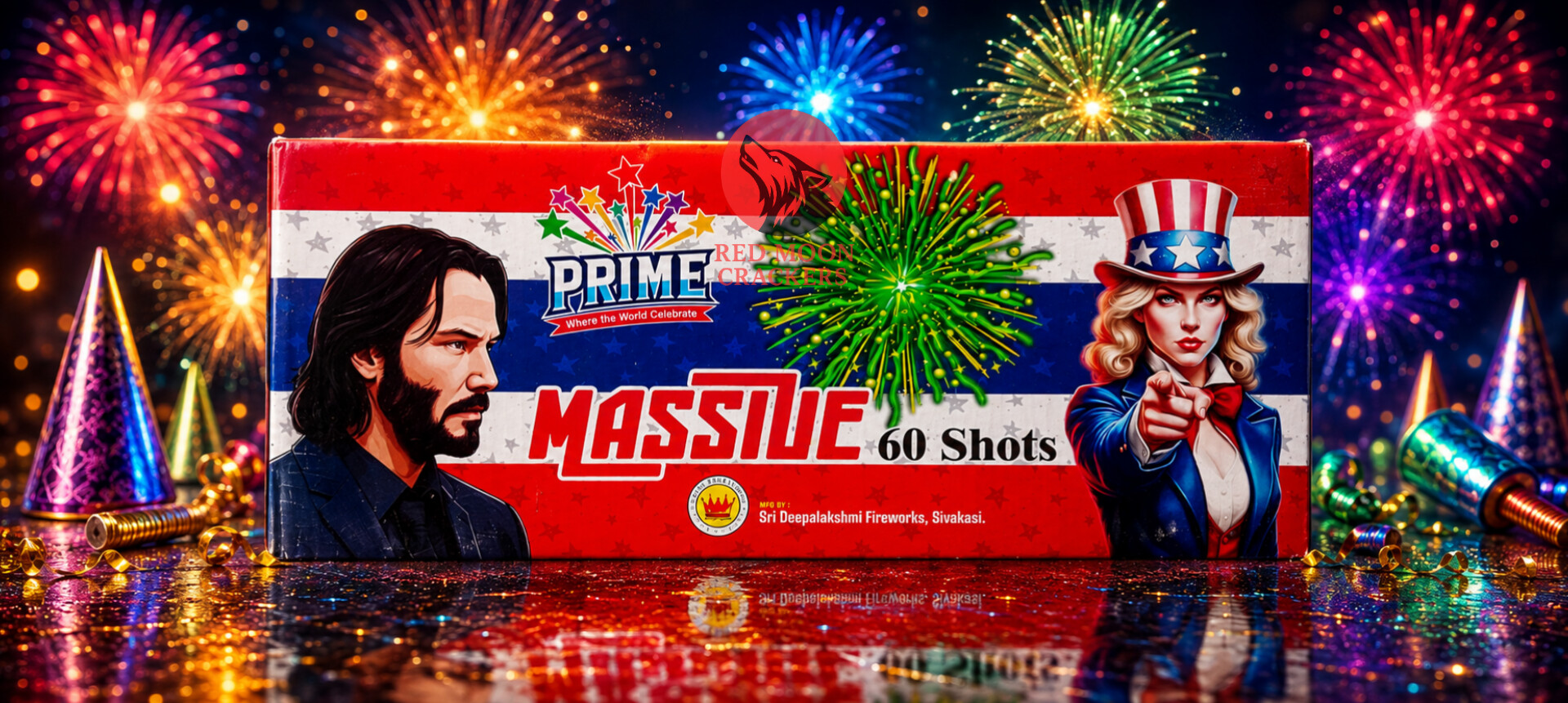 60 SHOT MULTI COLOUR